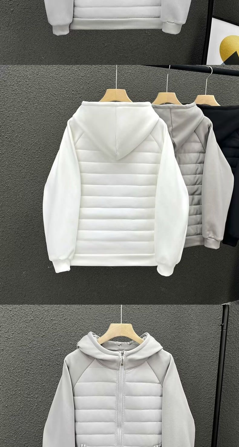 "Leichte Winterjacke für Herren – Slim Fit Steppmantel mit Kapuze und durchgehendem Futter (Polyesterfüllung, Urban Streetwear Essential)"_voghion.com