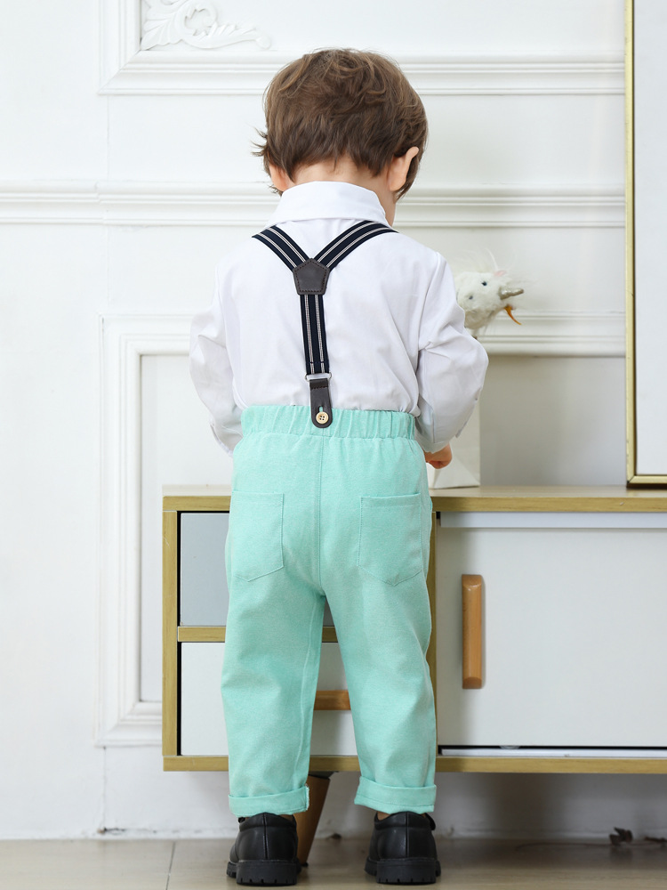 Nuovo completo color kaki a maniche lunghe autunnale per bambini, abbigliamento per neonati, moda per neonati, abbigliamento per gentiluomini e bambini_voghion.com