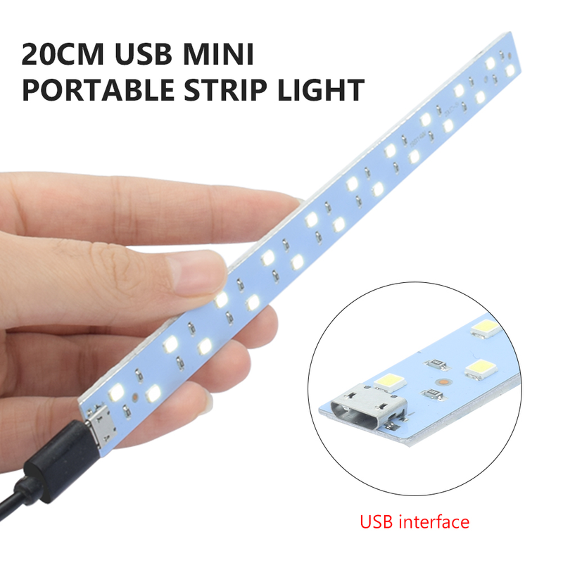 5pcs 20Cm Led Strip Bar Light 6500k Cool White Replacement Usb Led Light Portable For Mini Photo Studio Box Photo Accessories_voghion.com
