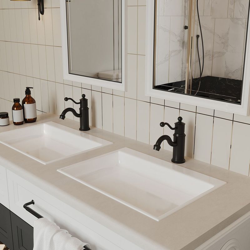 Single Hole Single-Handle Bathroom Faucet Vanity Sink Basin Mixer Tap Antique In Matte Black_voghion.com