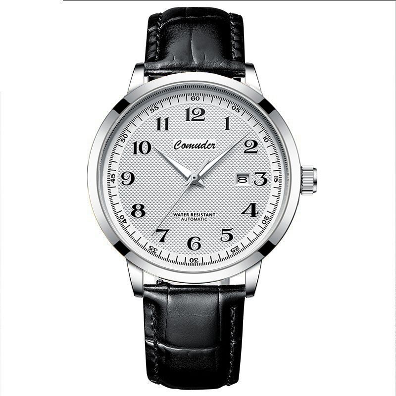 Reloj mecánico hueco, completamente automático, nuevo, resistente al agua, moderno y luminoso con calendario para hombre, nuevo y Kuaishou._voghion.com