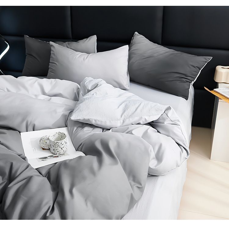 Kotipuutarha Neliosainen setti Pesty puuvillainen peitonpäällinen_voghion.com