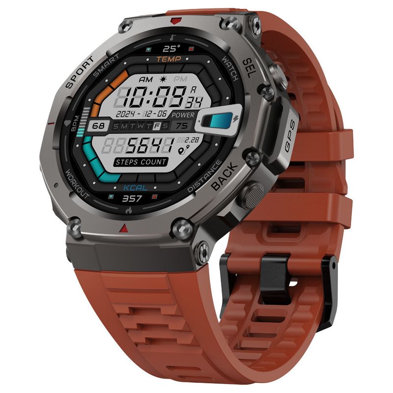 GPS, Bluetooth Arama, Kan Oksijen ve Basınç Monitörü ve Açık Hava Sporları İçin Uzun Pil Ömrü Özellikli DM58 Akıllı Saat_voghion.com