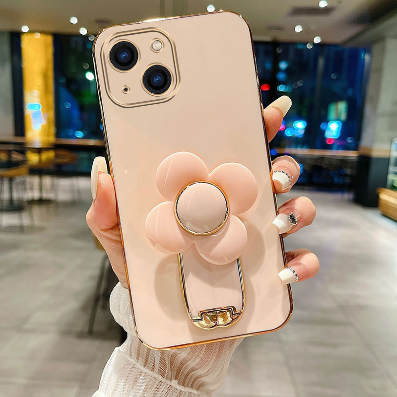 Metal Windmill Flower Plating Case For OPPO A78 A72 A53 A74 5G A17 A54S A16 A96 A92 A57 4G A77 A55 A54 5G A76 Cover_voghion.com