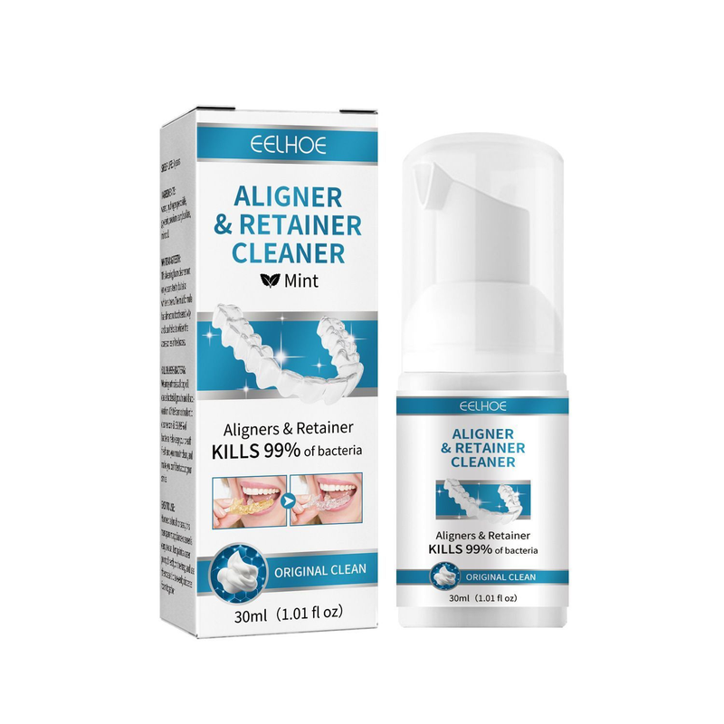 Denture cleaner for oral hygiene care, refreshing breath, removing tartar stains, and whitening dentures 2024_voghion.com