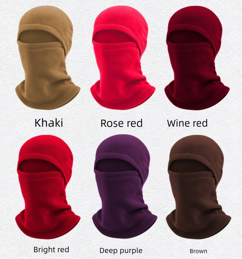 Cappello da sci a doppio strato spesso, con mascherina calda integrata e multifunzionale per motociclisti in autunno e inverno_voghion.com