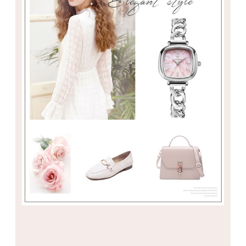 Orologio da donna piccolo quadrato, alla moda, di nicchia, leggero, lussuoso, semplice, elegante, impermeabile, da studentessa_voghion.com