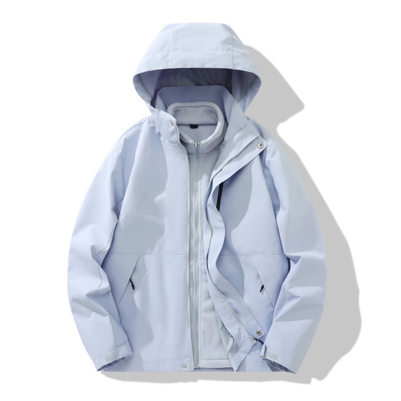 Giacca da trekking invernale in pile, 3 in 1 da donna, impermeabile e antivento, staccabile, per uomo_voghion.com