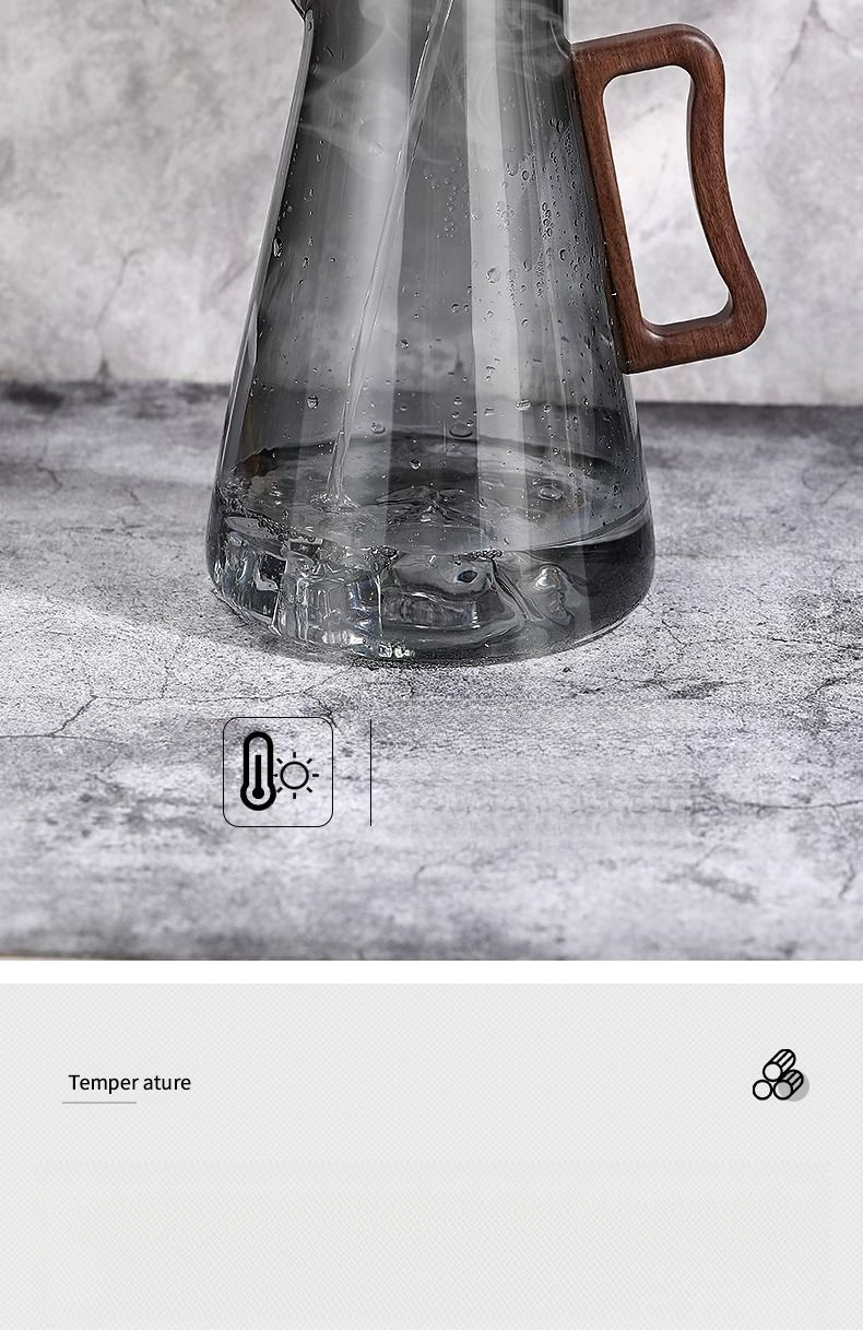 Set di teiere in vetro resistente alle alte temperature per preparare il tè, di alta qualità, per l'estate, per il soggiorno, per la casa, per bere, tazza fredda_voghion.com