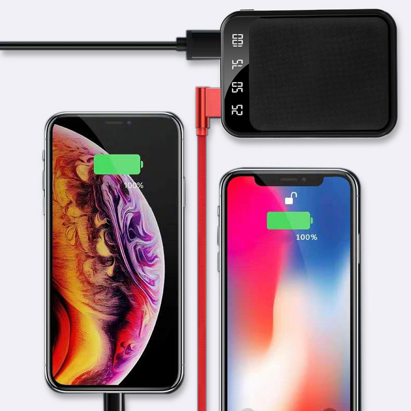Kunjiuyou 10000mAh Fast Charging External Battery Power Bank Portable Powerbank for Smartphone-Black_voghion.com