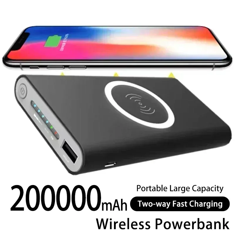 NEU 2025 New Best-Selling QI Charging Pad100000 MAh High-performance Polymer Charger For Wireless Charging, Mobile Power_voghion.com