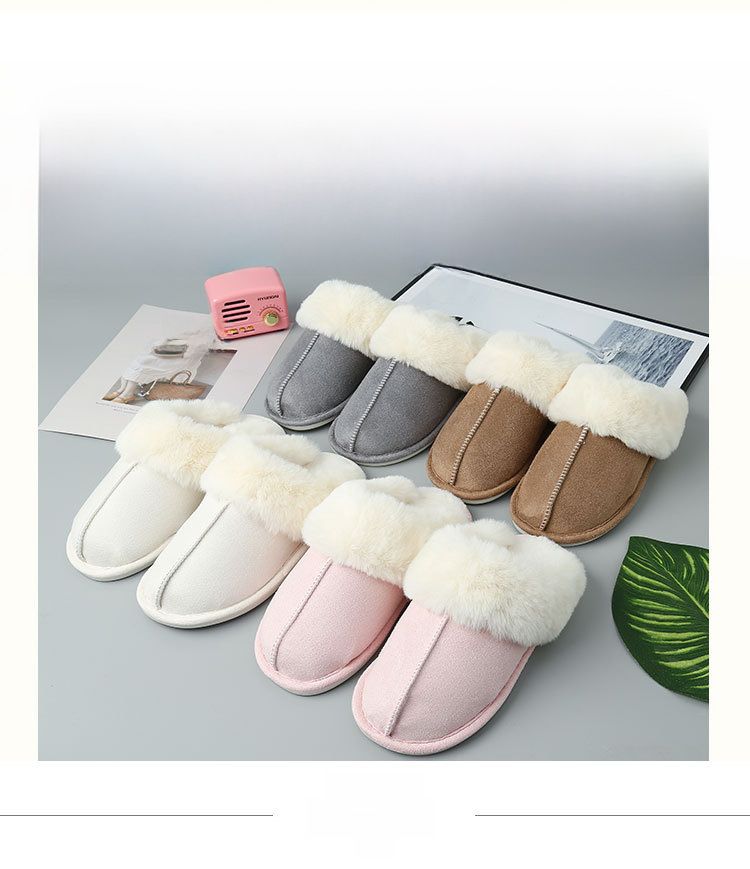 Grenzüberschreitender E-Commerce-Mao-Mund-Erhöhung Home Herren Damen Indoor und Outdoor Warm Cotton Hausschuhe Spot_voghion.com
