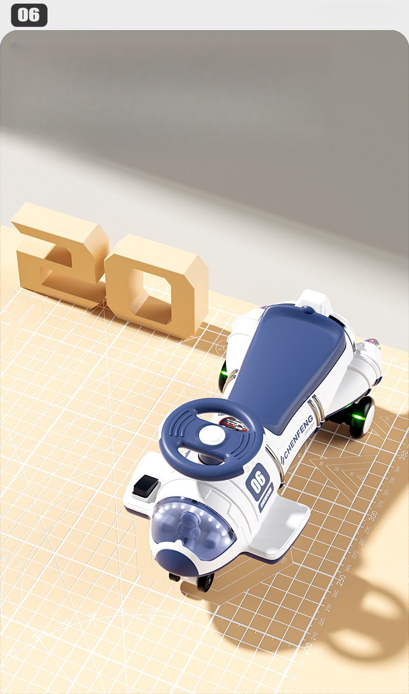 Children's Electric Twist Anti-Tip Universal Wheels Ride-On Adult Rechargeable Boys Girls Baby Scooter Swing Car_voghion.com