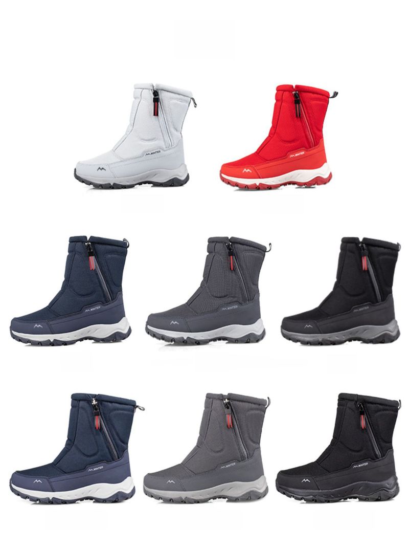 Herrenschuhe Nordost-Winter-Schneestiefel Damen wasserdicht rutschfest Fleece-ed verdickte Herren Baumwolle gepolsterte Schuhe Reiten_voghion.com