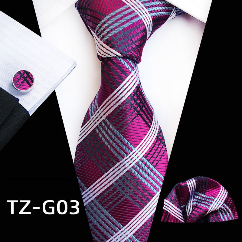 Unisex miesten solmio neliö Taskupyyhe Kalvosinnapit kolmiosainen lankavärjätty jacquard työpukutarvikkeet_voghion.com