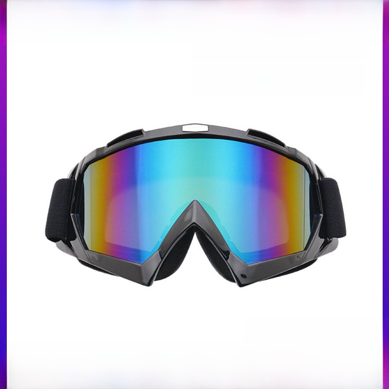 Cycling Eyewear Motorcycle Goggles Outdoor Motorcycle Goggles Cross-country Goggles Helmet Glasses Single-layer Ski Goggles Riding Glasses_voghion.com