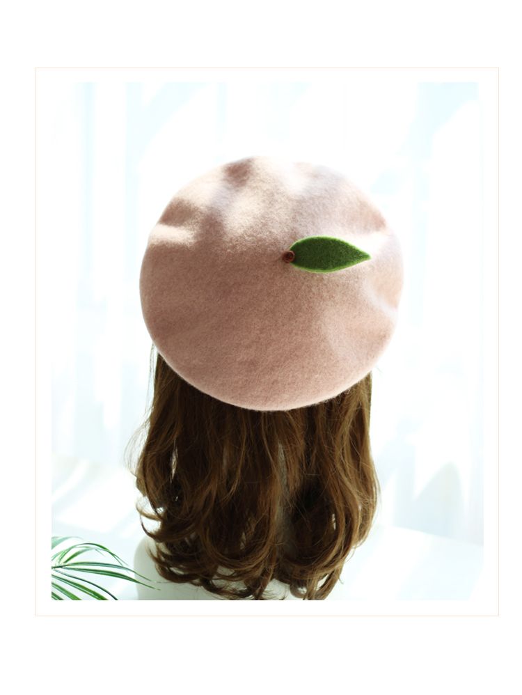 Vendita calda autunno e inverno berretto di lana pittore genitore-figlio bambini neonato dolce carino rosa pesca berretto_voghion.com