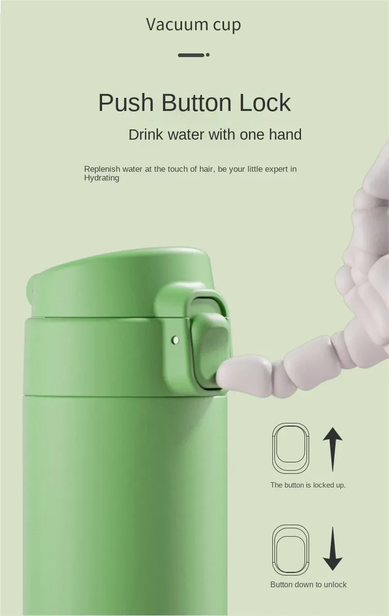 Thermos da 450 ml, in acciaio inox, con isolamento sottovuoto, per mantenere il freddo e il caldo, per auto._voghion.com