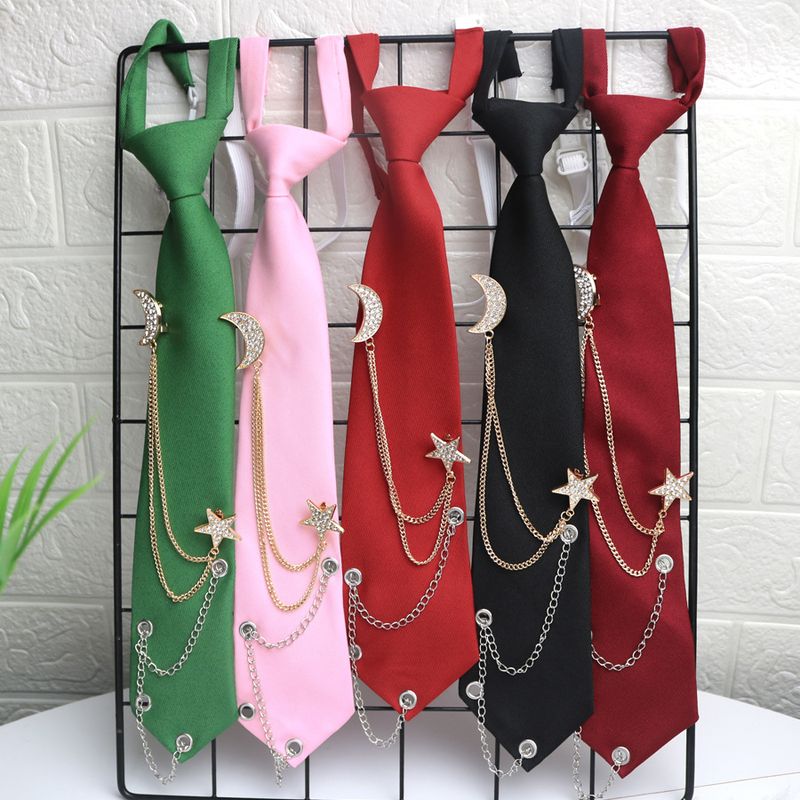 Catena per donna INS Lazy Elastic No Tie Semplice Moda JK Stile College Personalità Cool Trendy_voghion.com