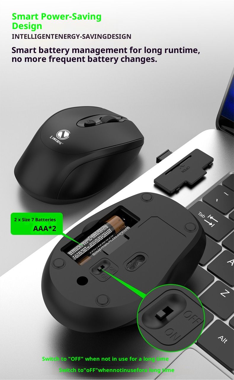 Digitex Digitex LIMEIDE Q1 Wireless Mouse USB 2.4G Laptop Desktop Cross-Border_voghion.com
