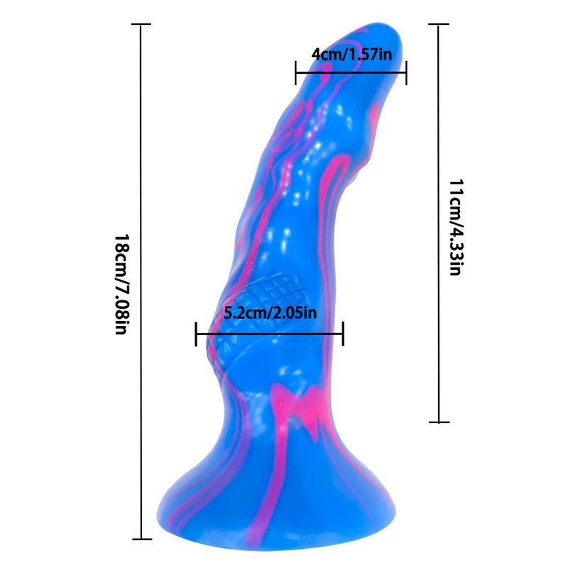 Dildo anali artificiali in silicone a forma speciale da 5,2 cm per donne, giocattoli sessuali per adulti S_voghion.com