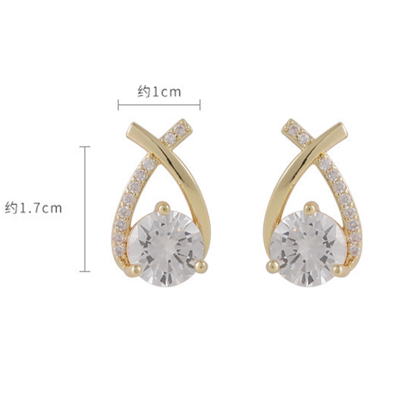 Pendientes de circonio brillante con microincrustaciones de plata de ley Sier VENUS para accesorios de mujer para chicas de fiesta de moda Je_voghion.com