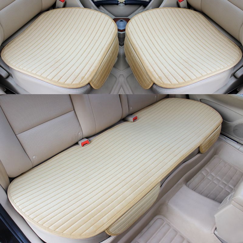 Warm Car Cover For Front Rear Or Full Set Flocking Chair Protector Seat Cushion Pad Mat Non Slide Auto Universal_voghion.com