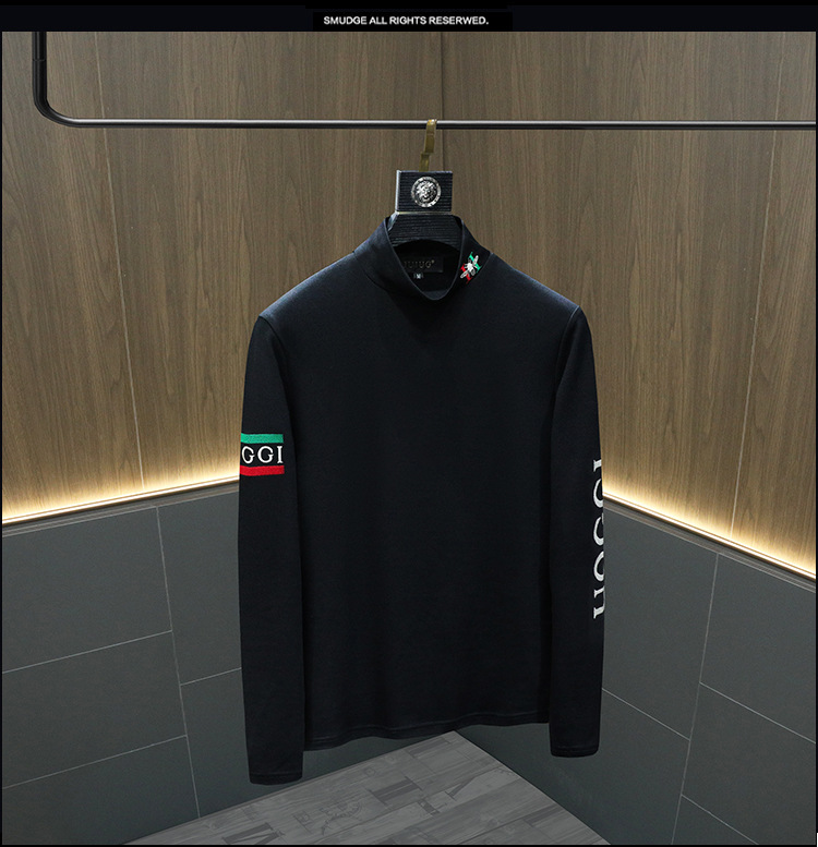 Haut de base à manches longues pour hommes, tendance de la mode, sweat à capuche chaud en polaire_voghion.com