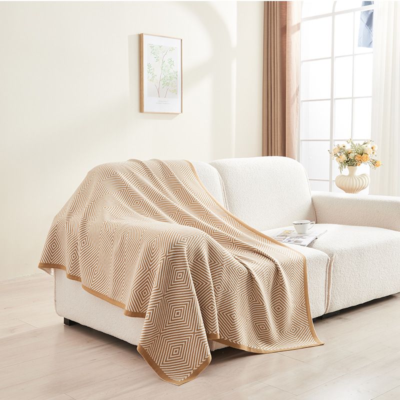 Leichte Luxus-Strickdecke, Wohnzimmer-Sofa-Nickerchendecke, Klimaanlagendecke, First-Class-Flugzeugdecke, Geschenkdecke_voghion.com