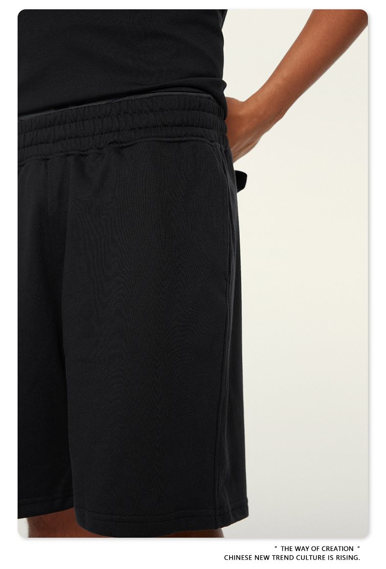 Herren 2024 Frühjahr und Sommer 280G Basic-Shorts, lockere Fünf-Punkt-Hosen der Jugendtrendmarke, Sommer-Herren-Shorts_voghion.com