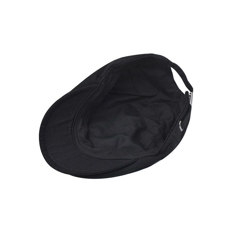 Béret rétro unisexe tout-en-un pour hommes, casquette simple pour femmes, casquette avant tricotée, plaque légère_voghion.com