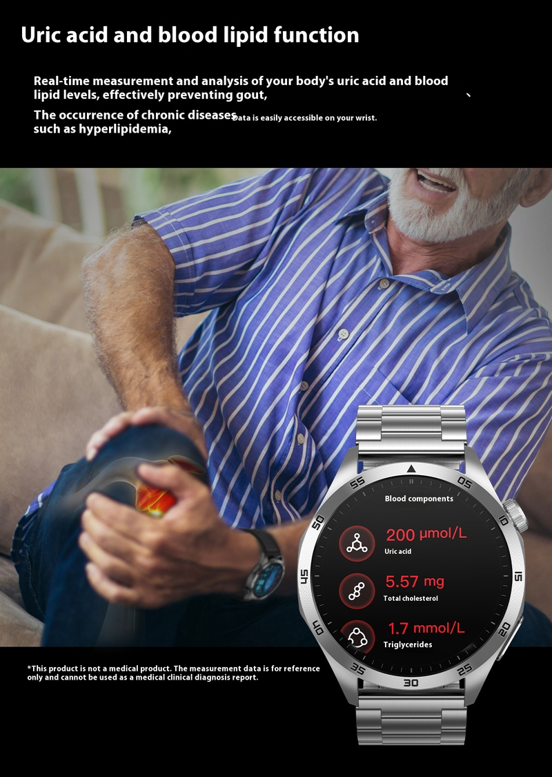 Smart Health Monitoring Watch - ECG ECG, Blood Sugar, Blood Oxygen, Sleep And Other Multi-functional Guardians_voghion.com