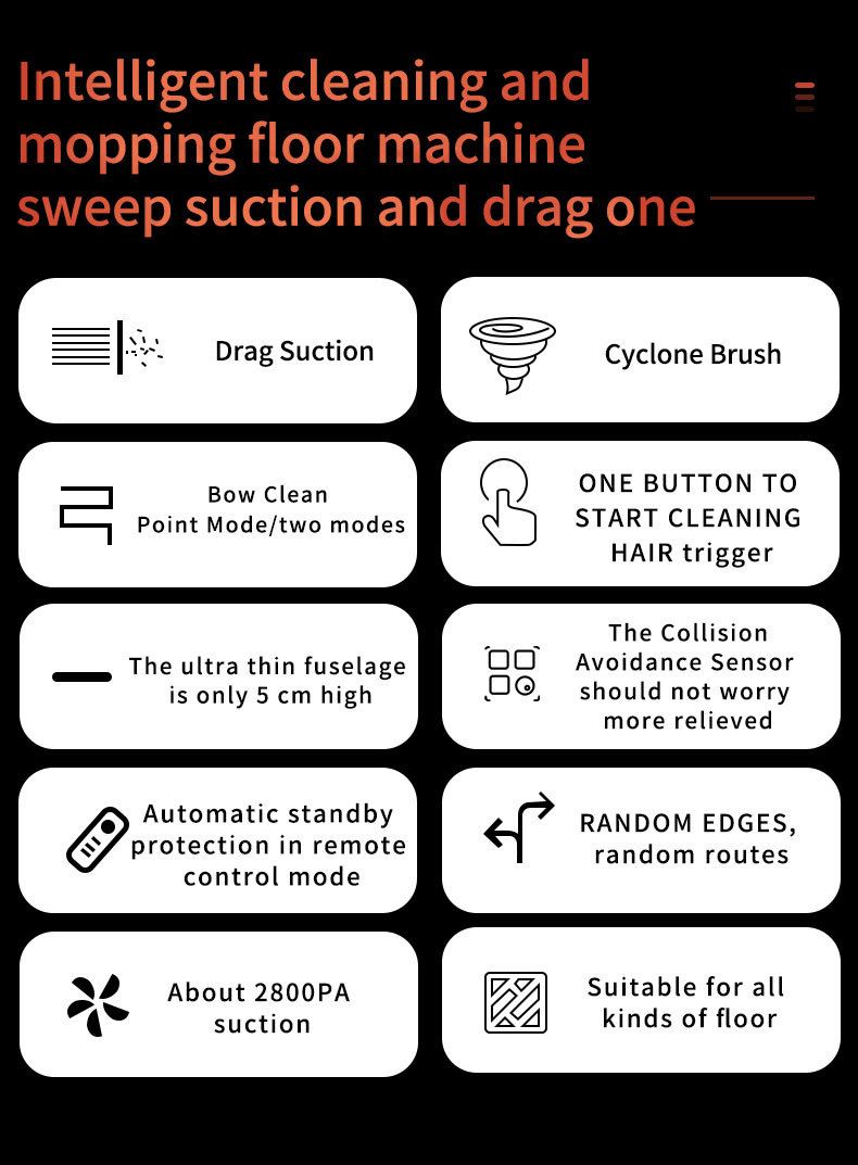 household sweeping robot intelligent suction, sweeping and mopping three in one remote control sweeping machine with water tank vacuum cleaner_voghion.com