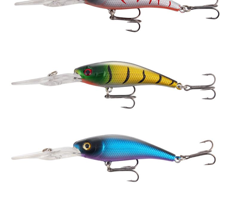 Leurre de pêche rigide à longue langue, appât artificiel pour ménés, 10 cm/9,2 g, simulation transfrontalière_voghion.com
