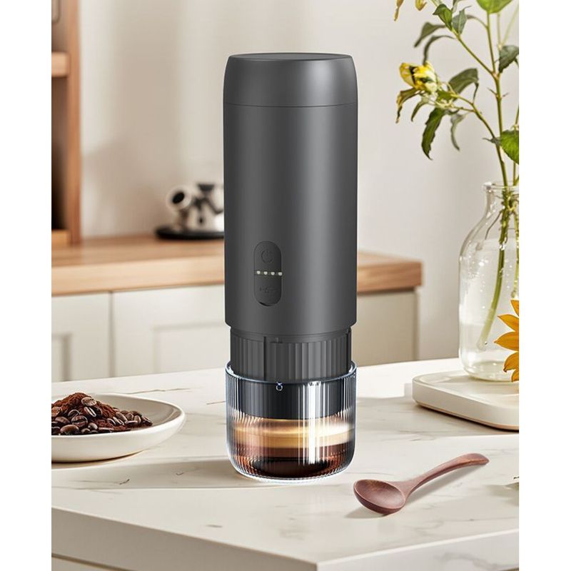 Portable Italian Coffee Set Electric Espresso Machine Capsule Extraction Small Household Outdoor Office_voghion.com