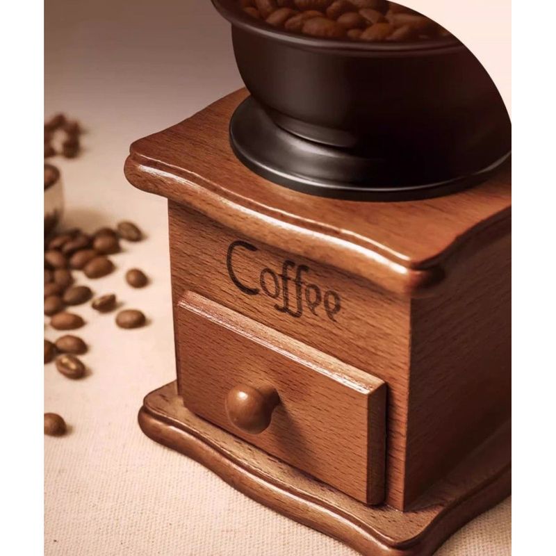Small Home Brew Set Equipment Coffee Bean Manual Hand Crank Grinder_voghion.com