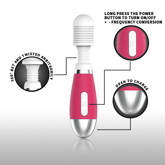 Xuanai 8204 Mini Starke Vibration AV Zauberstab Fee Massage Vibrator Weiblicher Masturbator Sexspielzeug für Erwachsene_voghion.com