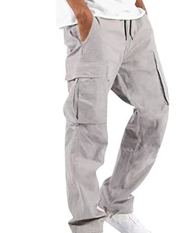 Premium Products Premium Products Cotton Comfort 2025 Summer New Men's Work Pants With Drawstring Multi Port_voghion.com