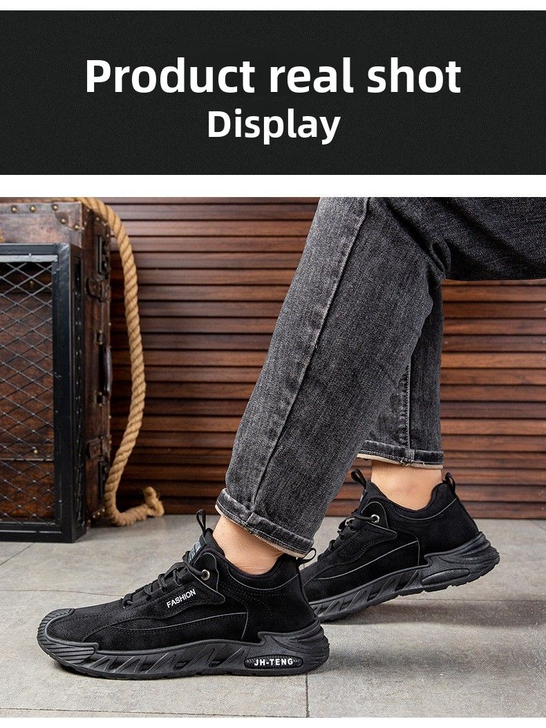 Plus Size 2024 New Men's Soft Sole Sports Outdoor Casual Lace-up Running Shoes_voghion.com