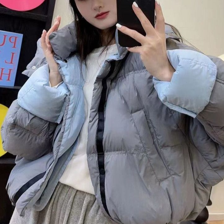 Giacca calda e spessa Melard Double-Sided Wear con cappuccio da donna, invernale 2025, nuova moda_voghion.com