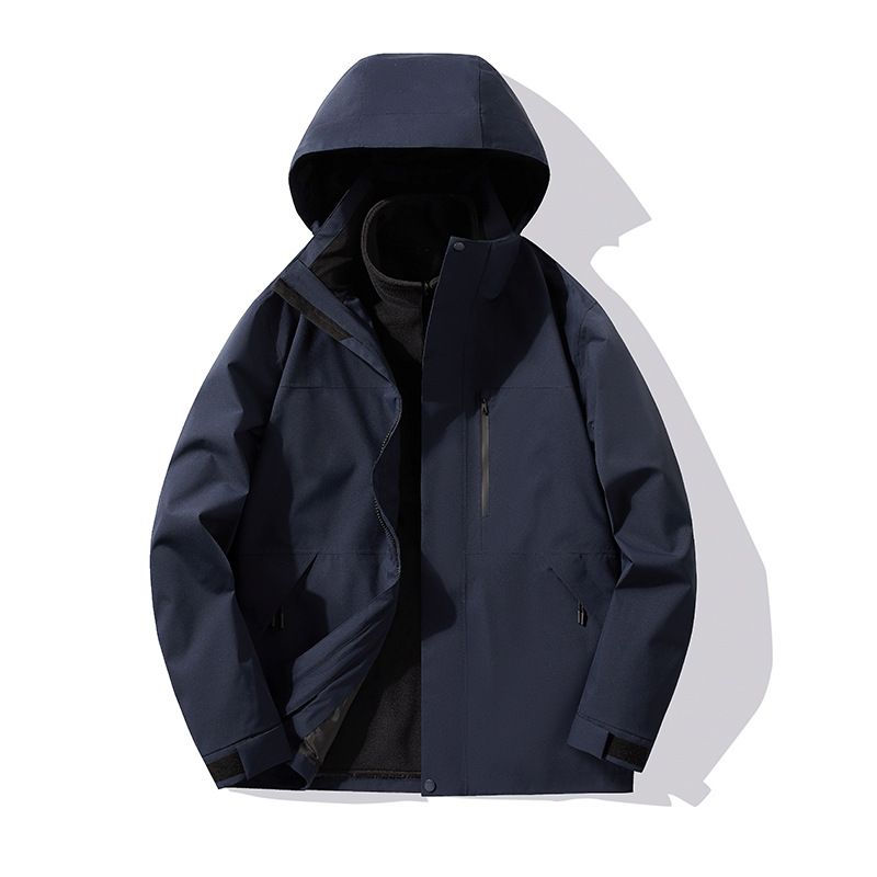 Brand Same Style And Women, 3-in-1 Down Fleece Liner, Outdoor Windproof Waterproof Warm Hiking Jacket For Men_voghion.com