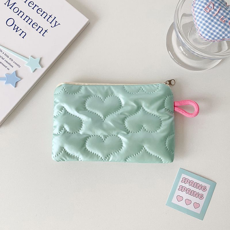 Borsa portamonete piccola portatile con fiocco in argento lucido per trucco, auricolari, cavi dati_voghion.com
