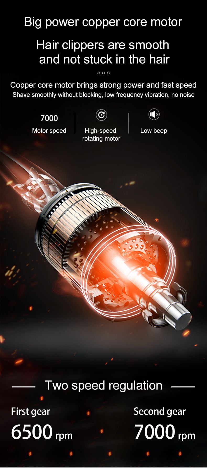 Rasoio elettrico con display digitale, ricarica USB, testina di taglio a spinta elettrica, tagliacapelli per intaglio_voghion.com