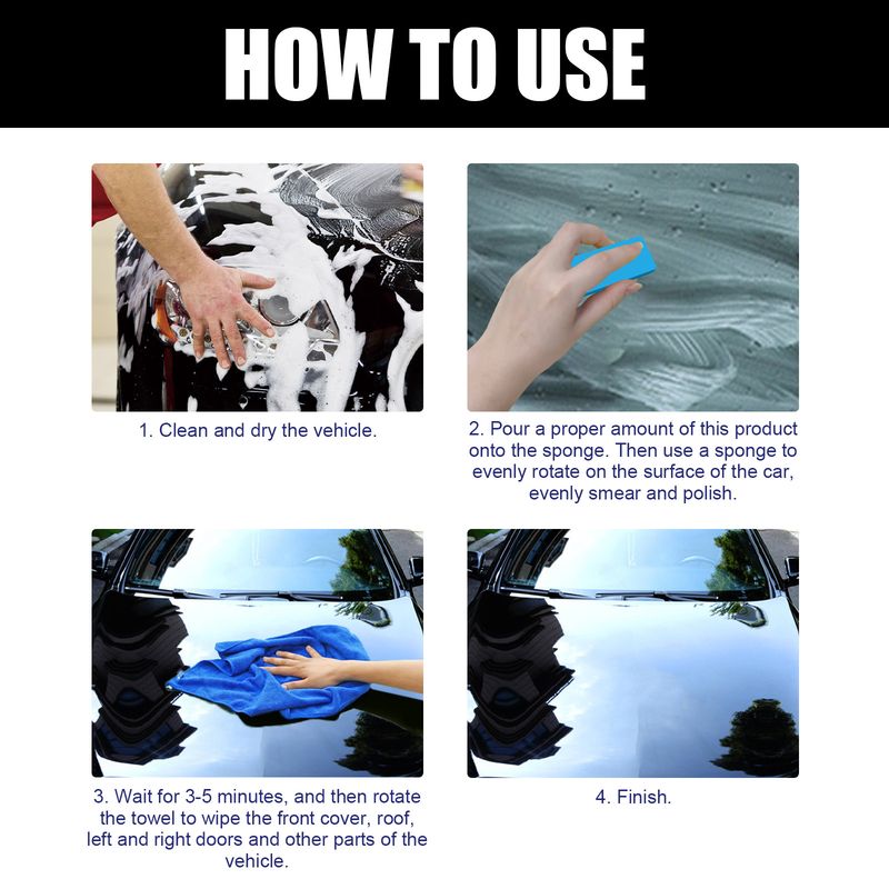 Rayhong Car Detailing Professional Paint Coating, Super Hydrophobic Crystal Plating Solution For Waterproof Nano Ceramic Refurbished Car Paint_voghion.com