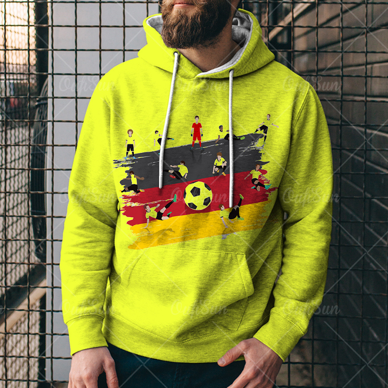 Herren-Kapuzenpullover mit 3D-Digitaldruck und deutschem Fußball_voghion.com