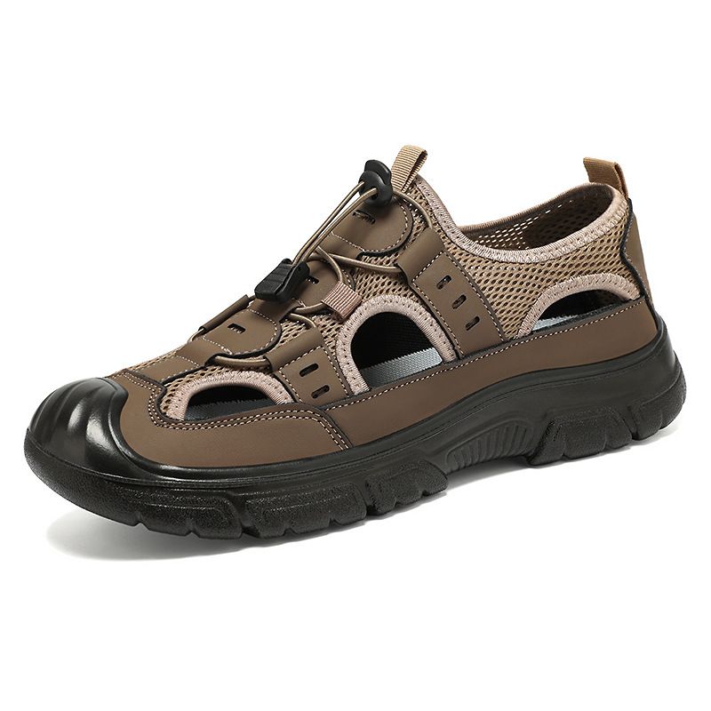 Atmungsaktive Sommersandalen zum Hineinschlüpfen, lässig, für Väter mittleren Alters und ältere Menschen, einzelne, nicht stinkende Herrenschuhe_voghion.com