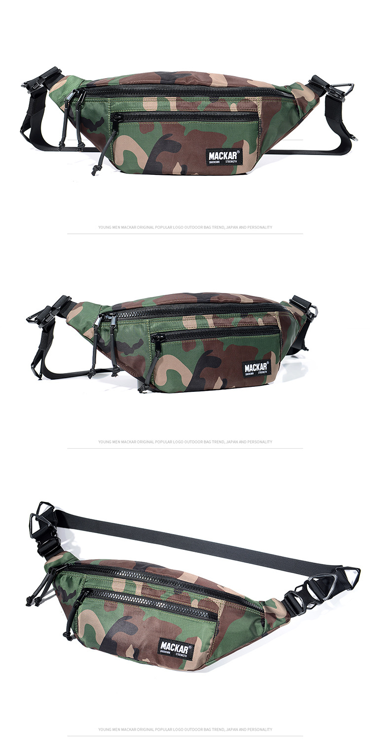 Fashionable new sports waist bag, single shoulder crossbody waterproof outdoor travel multifunctional bag_voghion.com