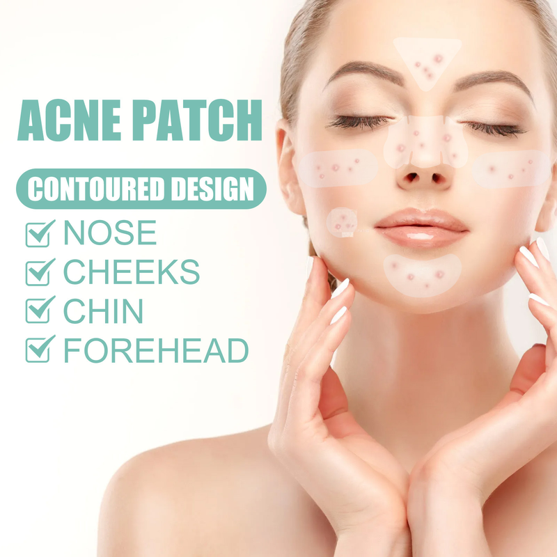 EELHOE Facial Mask Mild And Non Irritating Print Healing Acne Facial Repair Patch_voghion.com