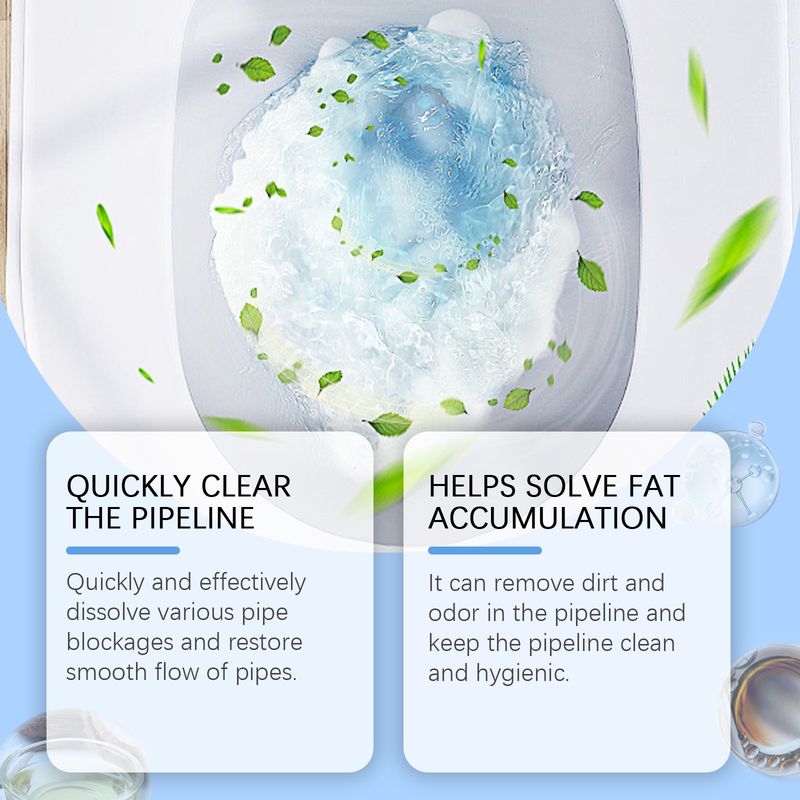 Jakehoe Pipe Dredging Powder, Toilet Pipe Toilet Floor Drain Kitchen Drain Clogged Dredging Powder_voghion.com