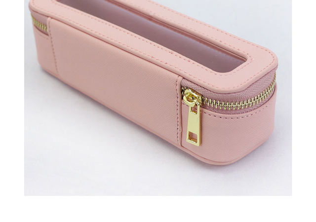 Set de geantă cosmetică personalizată din piele naturală, colorată, clasică, Saffiano, portabilă, pentru călătorii, geantă cosmetică transparentă din PVC, geantă de spălat TPU_voghion.com